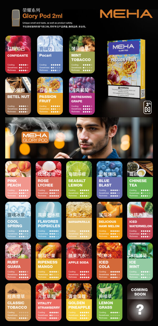 MEHA魅嗨❤️‍🔥3顆入/通用一代🍬升級款加量不加價(任選10盒送一盒口味請備註)