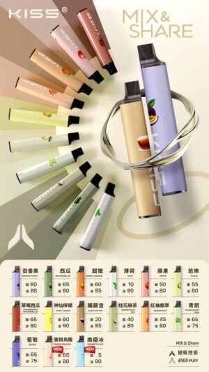 真人客服微信: Sp2good666 KIS5鎧斯5號拋棄式6500口🪄口味變化多達120種(任選10隻送一隻口味請備註)