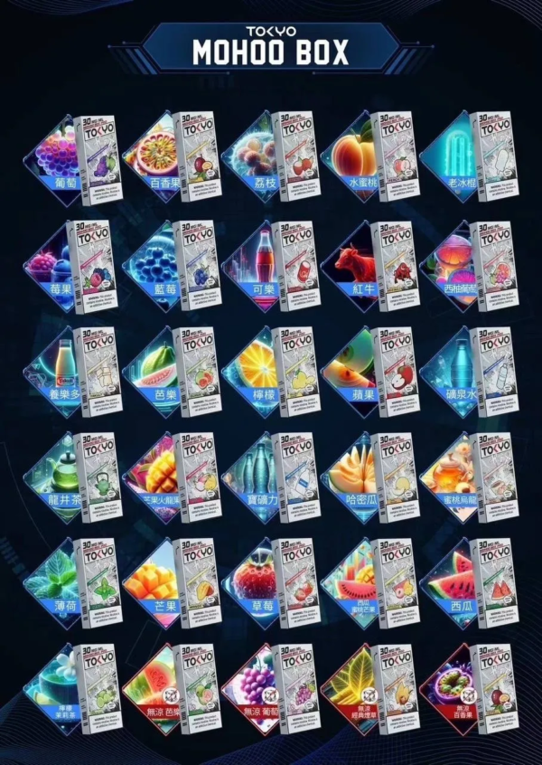 TOKYO東京魔盒🪄高質感大容量🍬電量百分比登場 (買五盒送一盒)